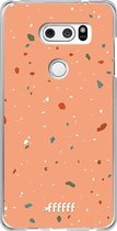 LG V30 (2017) Hoesje Transparant TPU Case - Terrazzo N°10 #ffffff