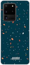 Samsung Galaxy S20 Ultra Hoesje Transparant TPU Case - Terrazzo N°9 #ffffff