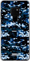 Huawei Mate 20 Hoesje Transparant TPU Case - Navy Camouflage #ffffff