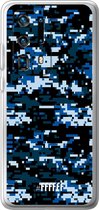 Huawei P40 Pro+ Hoesje Transparant TPU Case - Navy Camouflage #ffffff