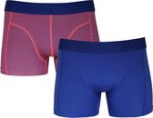 Sapph Boxershort Heren - Tyler - Microvezel - 2pack - Geometric Oranje/Blauw - XXL