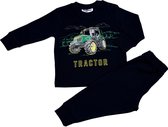 Fun2wear - kleuter/kinder/tiener- Tractor - pyjama - Zwart- maat 110/116