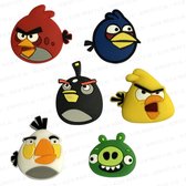 Dempertje.nl - Amortisseur de tennis 6 pièces - Angry Birds COMBI - # 002 # 003 # 004 # 005 # 006 # 007