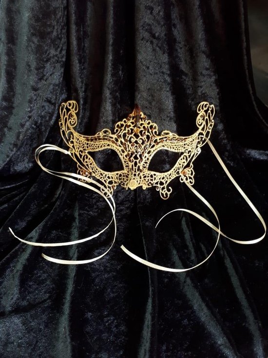 Goud kanten Masker - Gold Lace Mask | bol.com