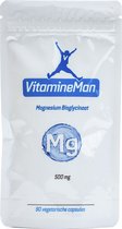 Magnesium Bisglycinaat 500 mg ★ VitamineMan ★ Albion ★ Voor Spieren ★ Botten ★ Zenuwstelsel ★ Ontspanning ★ 90 capsules ★ Supplement