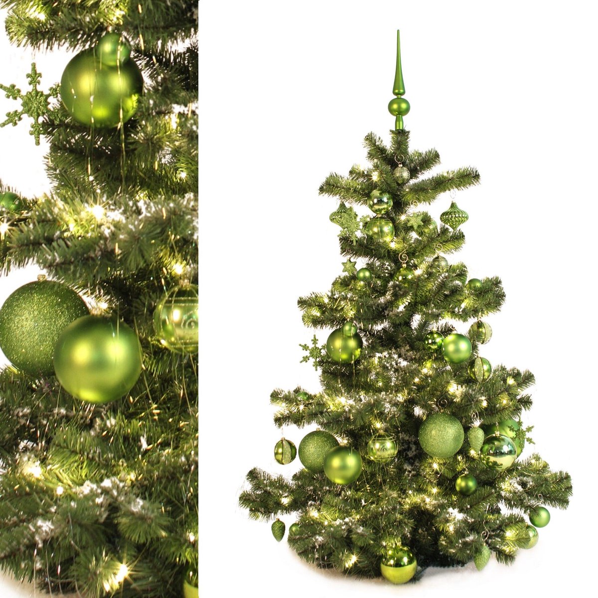 Xmasdeco - Premium decoratie pakket van 55 ornamenten in groene tinten voor een