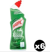 HARPIC Toiletgel Eco Afbreekbaar -  Met Witte Azijn Eucalyptus - 750ml x 6