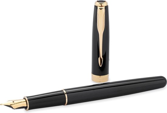 Parker Stylo plume IM Achromatic, fin (F), Noir