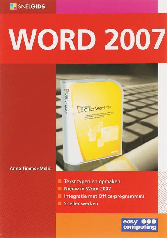 Cover van het boek 'Snelgids word 2007' van A. Timmer-Melis