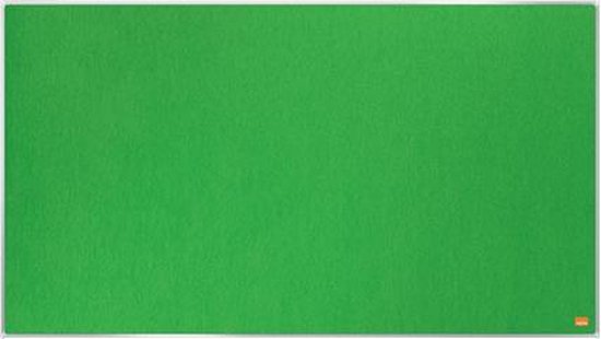 Foto: Nobo impression pro widescreen memobord vilten prikbord whiteboard 890x500mm groen planner