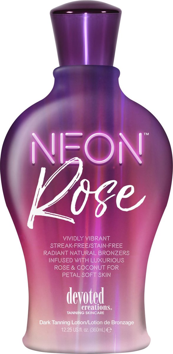 Goedkoopste Devoted Creations Neon Rose fles - Zonnebankcrème- 362 ml