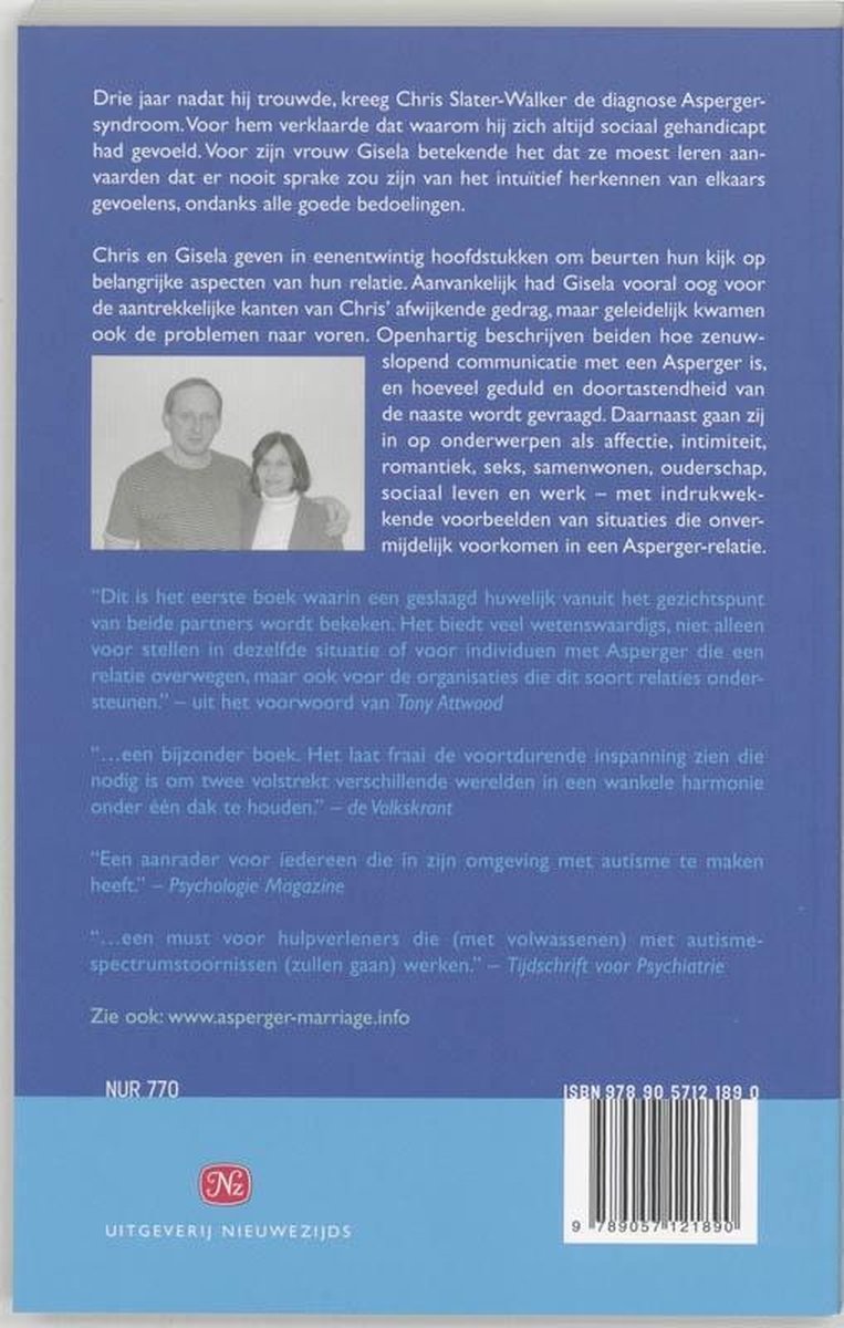 Een Asperger-relatie - back cover