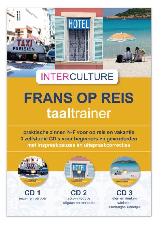 Cover van het boek 'Interculture Frans op reis taaltrainer 3 CD's'