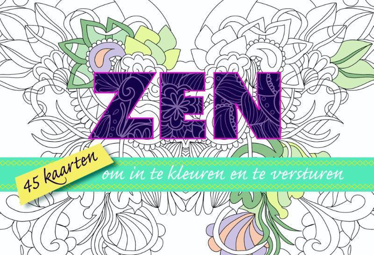 zweep Monet Onderdompeling Zen, 45 kaarten om in te kleuren en te versturen, Karakter Uitgevers Bv  |... | bol.com