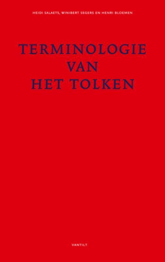 Cover van het boek 'Terminologie van het tolken'