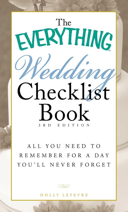 The Everything Wedding Checklist Book, 3Rd Edition - cover