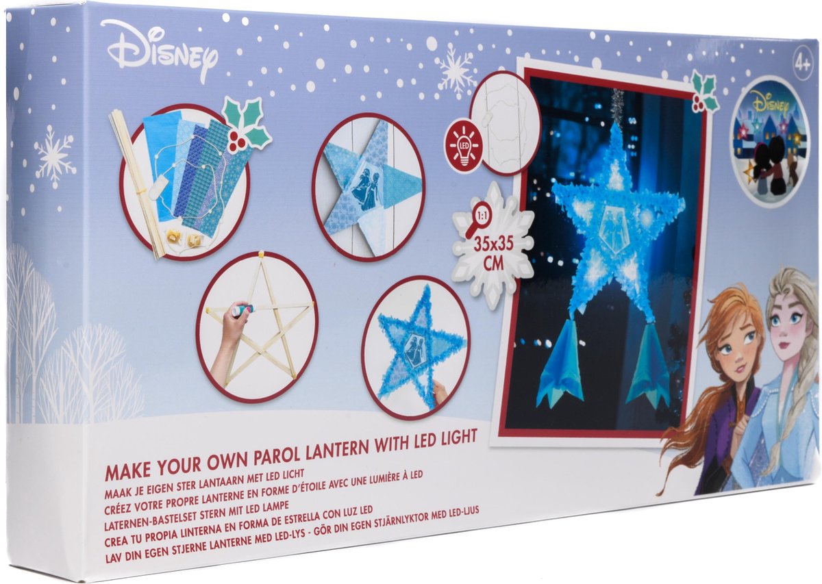Disney Frozen 2 - Hobbypakket - Ster Lantaarn met LED Verlichting - Knutselpakket - Kerst - Knutselen voor meisjes