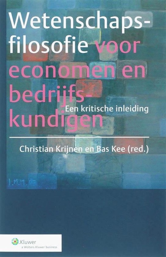 Wetenschapsfilosofie voor economen en bedrijfskundigen - cover
