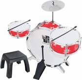 Braet Compleet Drumstel - Speelgoedinstrument - Rood