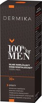 Dermika 100% For - Men Cream 30+ Highly Moisturizing Revitalizing Cream For Day/Night 50Ml