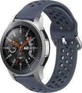 Watch GT Silicone Dubbel Gesp Band - Maat 22mm - Grijs - Geschikt Voor Huawei - Horlogeband - Armband - Polsband