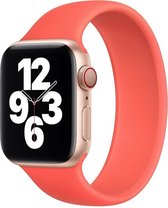Sport solo loop band - oranje - Geschikt voor Apple Watch