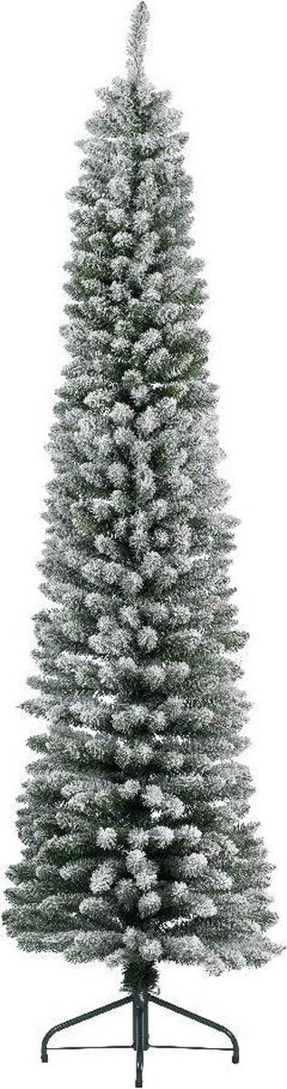 Pencil Pine snowy NF 120cm - groen/wit | Kerst | Kerstboom