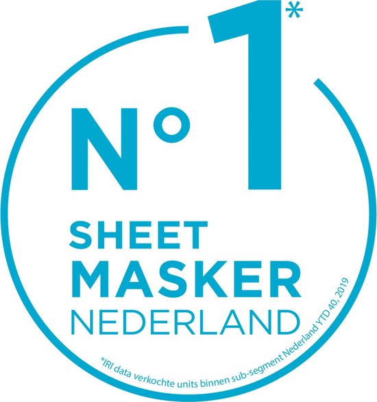 Garnier Skinactive Face Sheet Oogmasker - Kokosnoot en Hyaluronzuur - 1 Stuk