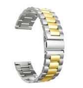 Remerko horlogeband - vouwsluiting met drukknoppen - edelstaal 24mm