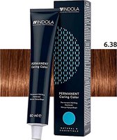 Indola Haarverf Profession Color Permanent Caring Color 6.38+ Extra Dark Blonde Gold chocolate