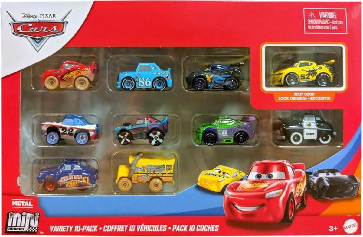 Disney Pixar Cars Mini Racers Variété 10 Pack