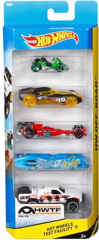 Hot Wheels - Speelgoed auto - Set 5 diverse speelgoedauto's - Hot Wheels