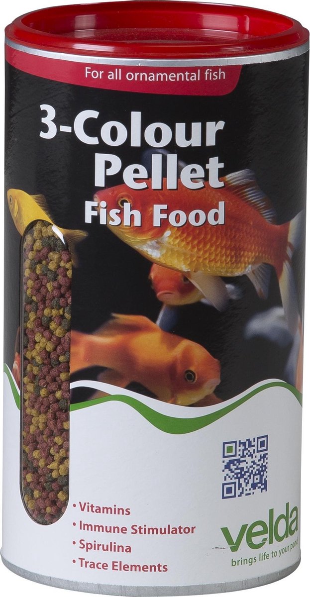 Velda 3-Colour Pellet Food 880 G2500 ml - Visvoer - Velda