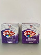 Subliem kleur waspoeder: clean & fresh - set van 2 keer 20 wasbeurten