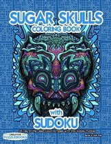 Sugar Skulls Coloring Book with Sudoku
