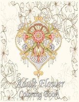 Adult Flower Coloring Book