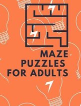 Maze Puzzles for Adults: Large Print