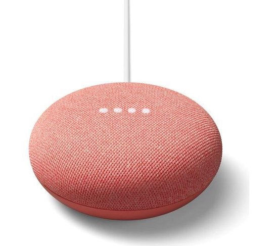 hefboom temperen Getuigen Google Nest Mini - Smart Speaker / Rood / Stekker met Adapter | bol.com