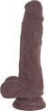 Kiotos Cox Brown Dildo 18.5 x 3.8 cm - Bruin - Realistic Skin