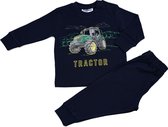 Fun2wear - kleuter/kinder/tiener- Tractor - pyjama - Navy - maat 158/164