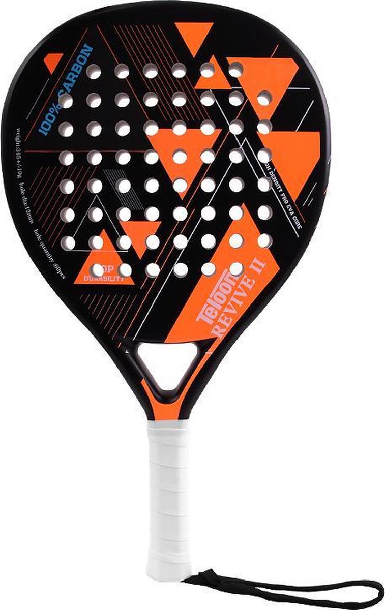 Racketclub Teloon Revive 2 - Padel racket Neon Oranje met hoes