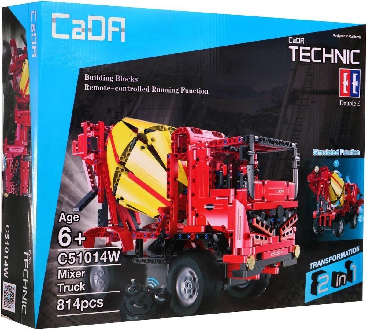CaDFI Technic Blokken Betonmixer/RC | bol.com