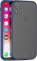 Schokbestendige hard case iPhone Xr - Specter-serie -zwart - blauw - iPaky