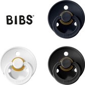 BIBS Fopspeen - Maat 2 (6-18 maanden) - 3 stuks - Dark Denim, White, Black