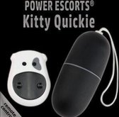 Power Escorts Kitty Quickie Zwart Eitje met afstandbediening - 10 functies