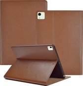 Hoes geschikt voor iPad Air 2022 / 2020 10.9 inch - Leren Book Case Cover Bruin