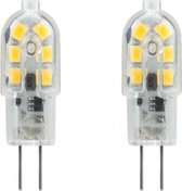 2 stuk G4 3W DC 12V 12 Bulb Transparent Warm witte LED Lamp ​capsule