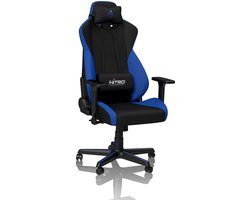 Monkey's Kantoorstoel - Gamingstoel - Bureaustoel - Leunstoel - PC Stoel - Hoogte Verstelbaar - Ergonomische Stoel - Draaibare Stoel - Luxe - Zwart - Blauw