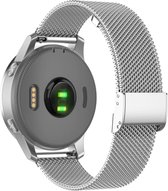 Luxe Milanese Loop Armband Geschikt Voor Garmin Vivoactive 4 Horloge Bandje - Metalen iWatch Milanees Watchband Polsband - Stainless Steel Mesh Watch Band - Horlogeband - Veilige V