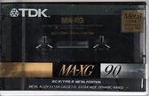 TDK MA - XG - AUDIO TAPE (CASSETTE BANDJE) - 90 MIN (2 X 45) - - vintage uit 1990